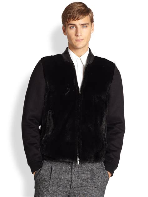 fendi mink jacket|Bomber jacket .